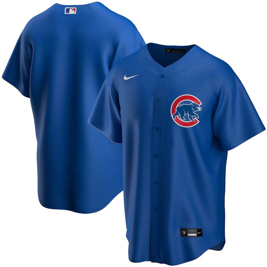 Mens Chicago Cubs Nike Royal Alternate Replica Team MLB Jerseys->chicago cubs->MLB Jersey